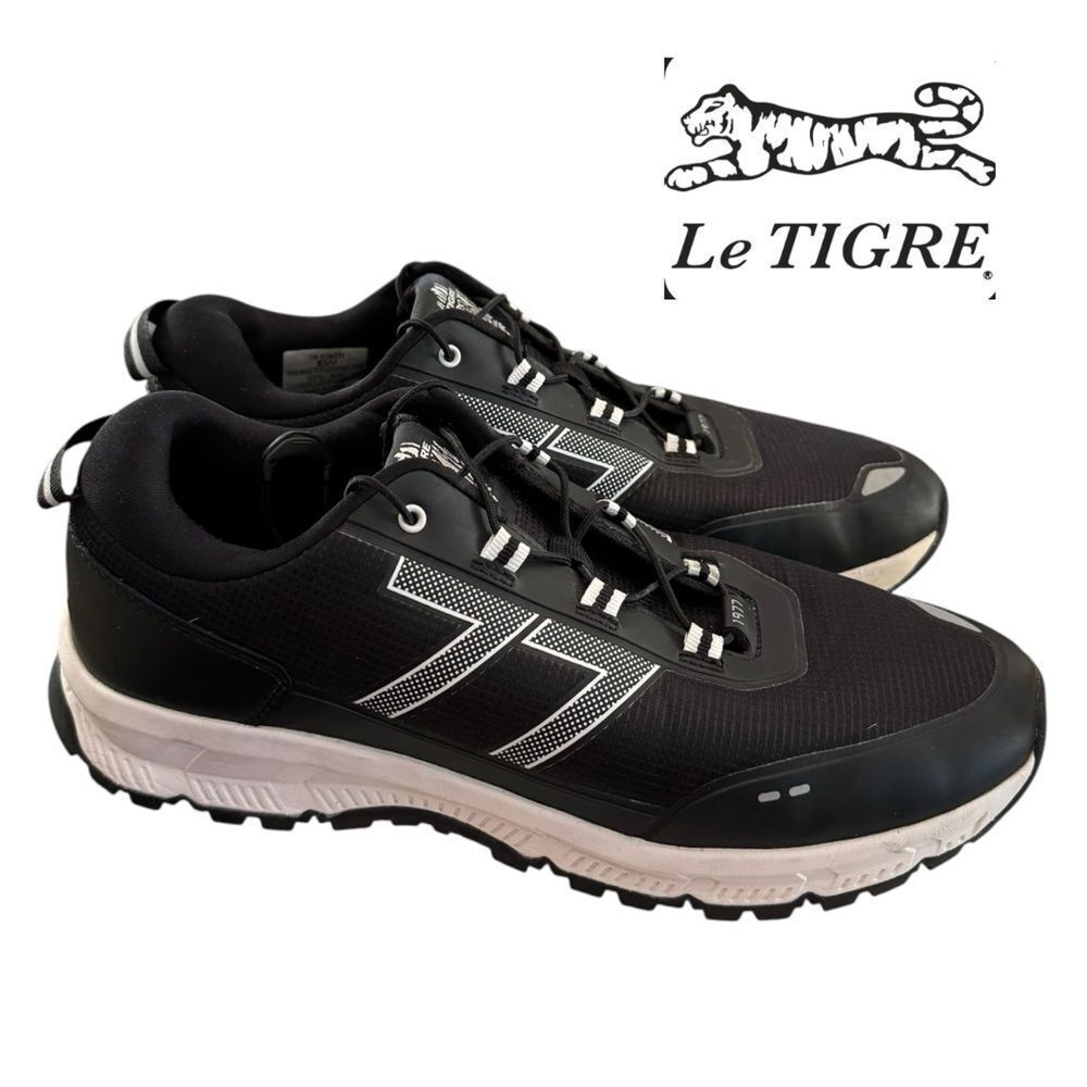 Le TIGRE Bowery Women's Black and White Sneakers 8.5